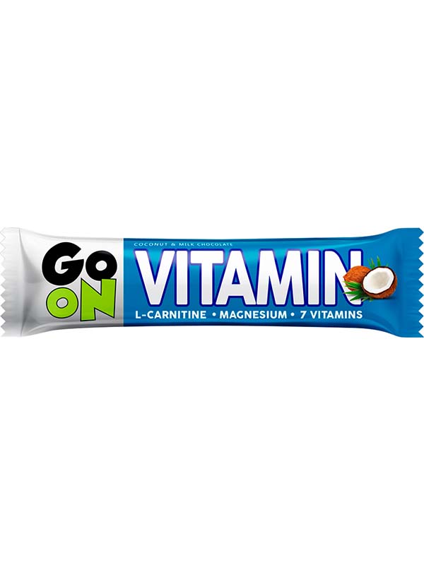 

витаминный батончик GO ON Vitamin bar,кокос 50г