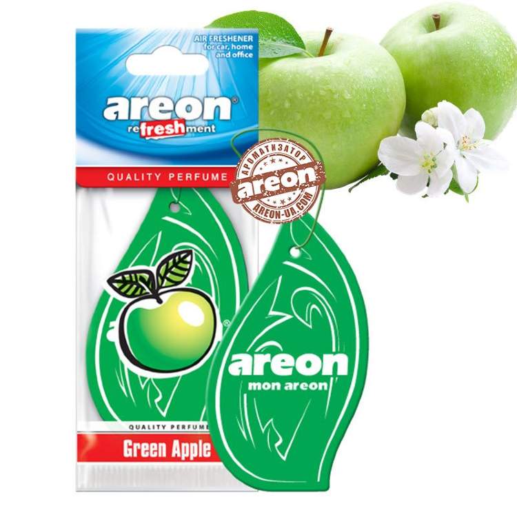

Ароматизатор в машину Areon AREONREFRESHMENTGREENAPPLE, Зеленый