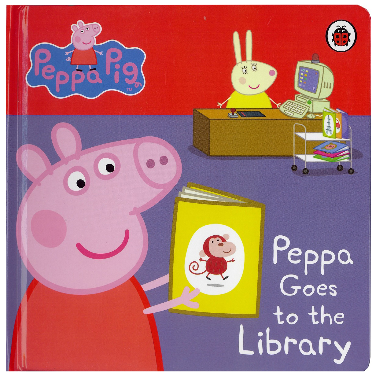 фото Peppa pig: peppa goes to the library: my first storybook. board book ladybird