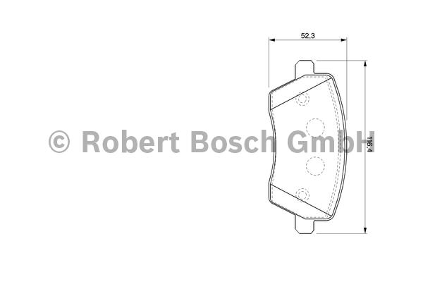 

Комплект тормозных колодок BOSCH 0986424795