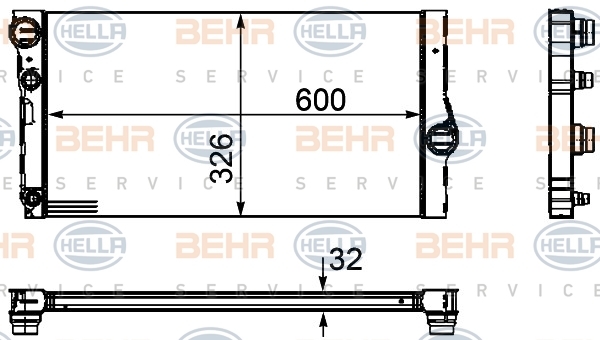 фото Радиатор hella 8mk376755371