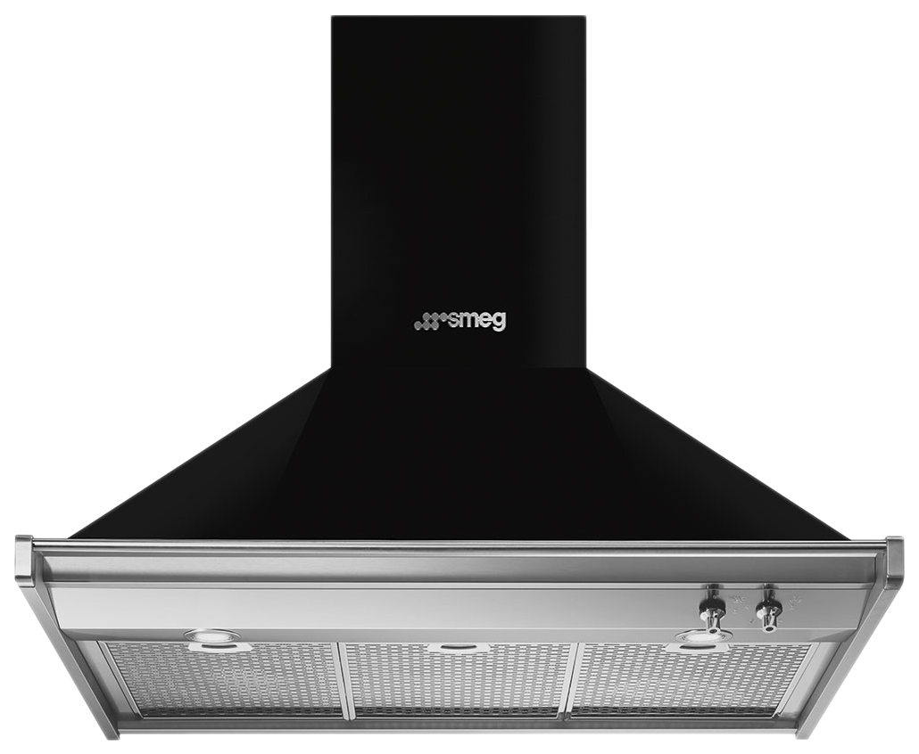 

Вытяжка купольная Smeg Classica KD90HNE Black/Silver, Classica KD90HNE