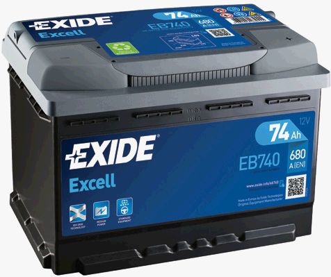 фото Аккумулятор автомобильный exide eb740 74 ач