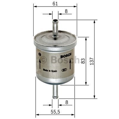 

Фильтр топливный BOSCH 0 450 905 287