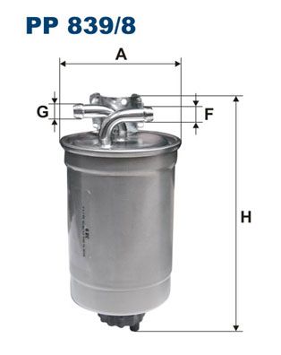 

Фильтр топливный FILTRON PP839/8