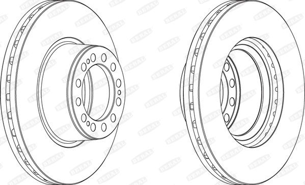 Тормозной диск Beral BCR201A