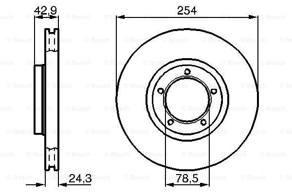 фото Тормозной диск bosch 0986478160