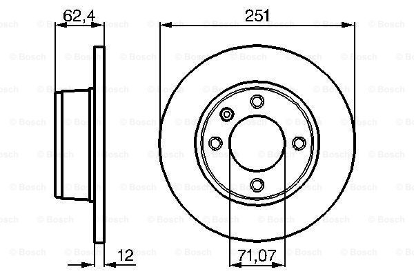 фото Тормозной диск bosch 0986478879