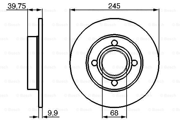 фото Тормозной диск bosch 0986478216