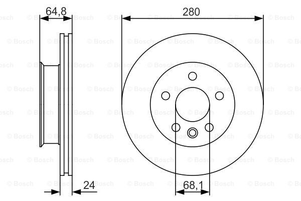 фото Тормозной диск bosch 0986479s80