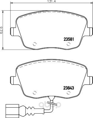 

Тормозные колодки HELLA PAGID/BEHR 8DB355018811