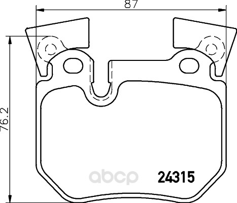 

Комплект тормозных колодок Hella 8DB355012551