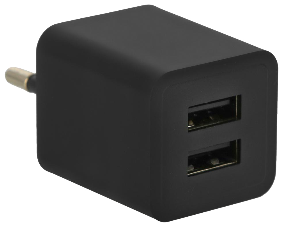 Сетевое зарядное устройство Vertex 2 USB, 2,1 A, (TC2USB2UNIVB) black