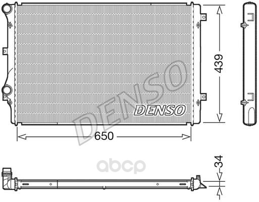 

Радиатор охлаждения двигателя Denso DRM32041
