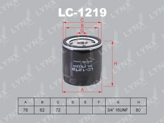 

Фильтр масляный LYNXauto LC-1219