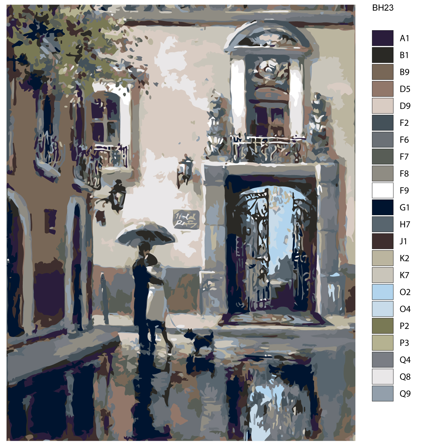 

Картина по номерам, 40 x 50, BH23, BH23