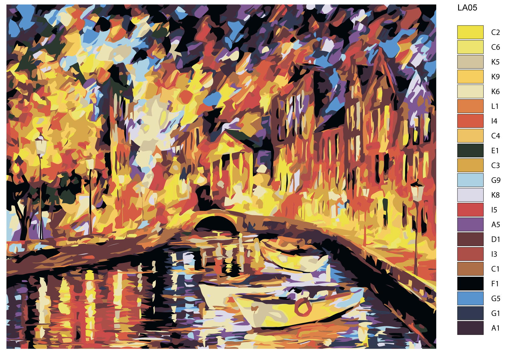 

Картина по номерам, 40 x 50, LA05, LA05