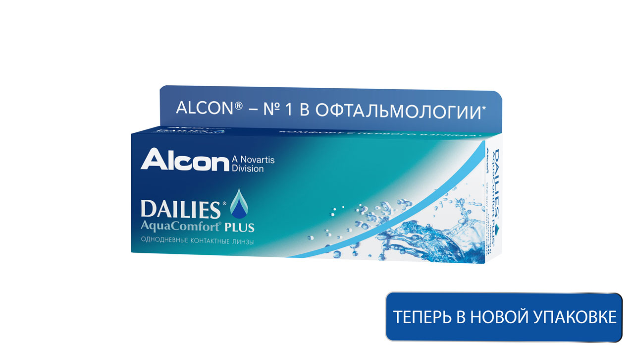 фото Контактные линзы dailies aquacomfort plus 30 линз +5,00