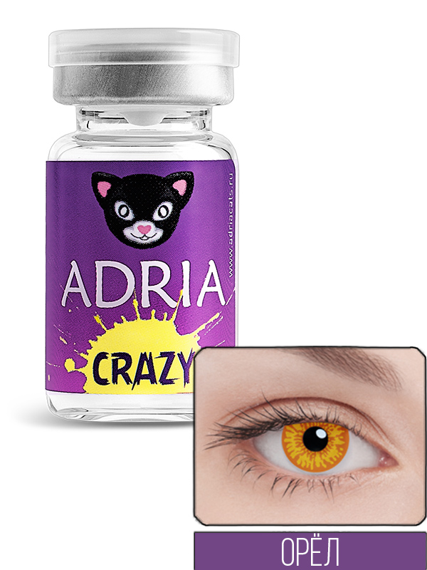 фото Контактные линзы adria crazy 1 линза 0,00 eagle