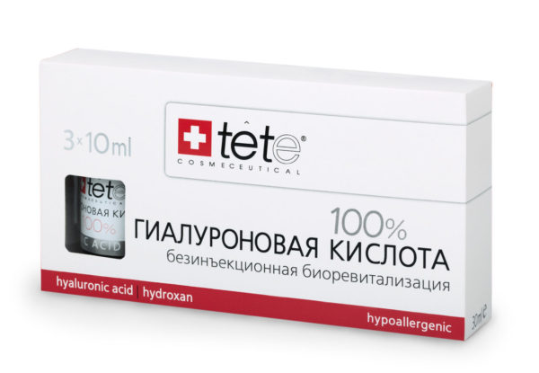 Купить Гиалуроновая кислота TETe 100% для глубокого увлажнения кожи, 10x3 мл, Tete Cosmeceutical