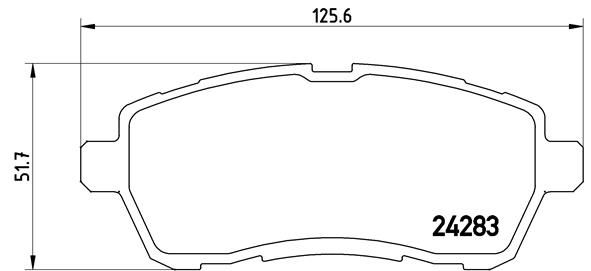 

Тормозные колодки brembo дисковые P24072
