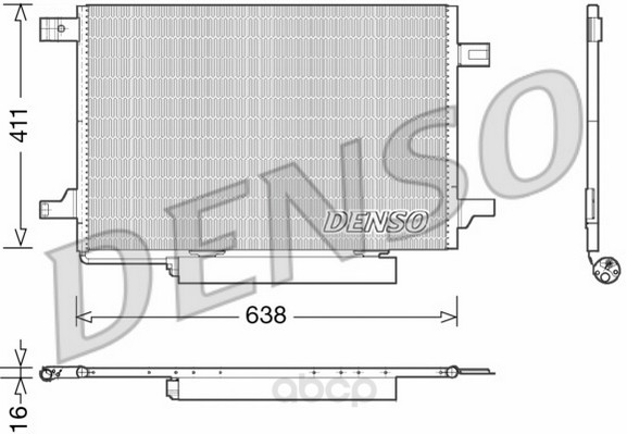 

Радиатор кондицинера 638x411 Denso DCN17004