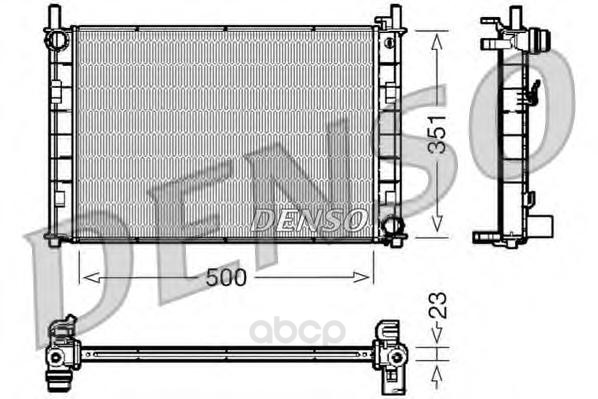 фото Радиатор системы охлаждения ford fiesta/fusion 1.4/1.6 16v 02 denso drm10045