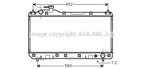 

Радиатор охлаждения двигателя Ava TO2297