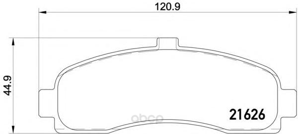 фото Колодки тормозные дисковые передние nissan micra 92-03 textar 2162601