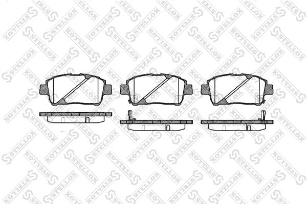 

Тормозные колодки Stellox дисковые 751002BSX