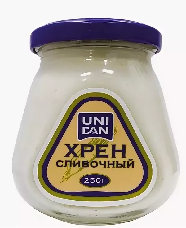 Хрен  Uni Dan сливочный 250 г