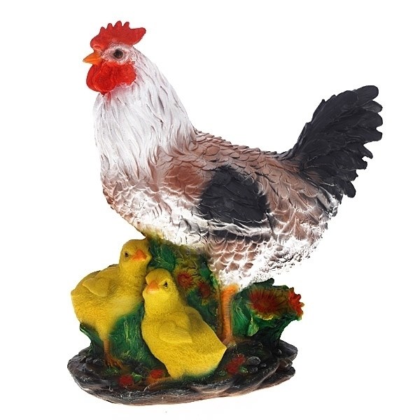 

Садовая фигурка Курица с цыплятами 123270/F039 34 см, Коричневый, Курица с цыплятами