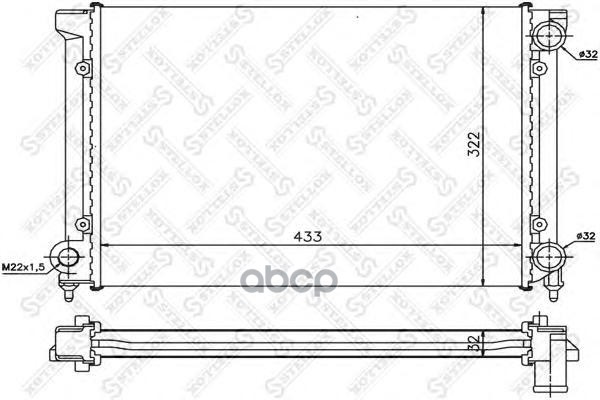

Радиатор системы охлаждения Stellox 1025049SX