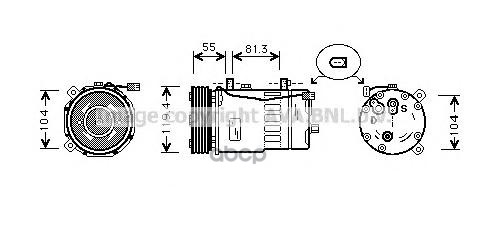 Компрессор кондиционера AVA QUALITY COOLING AIAK003