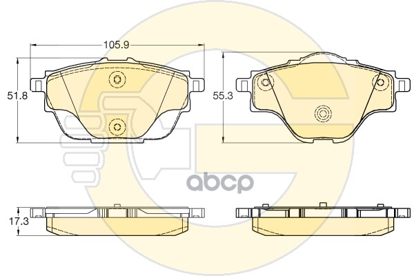 

Комплект тормозных колодок GIRLING 6120344