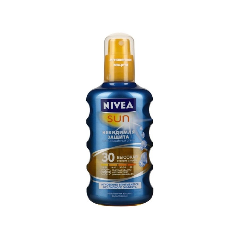 фото Солнцезащитный спрей nivea sun невидимая защита spf30, 200 мл