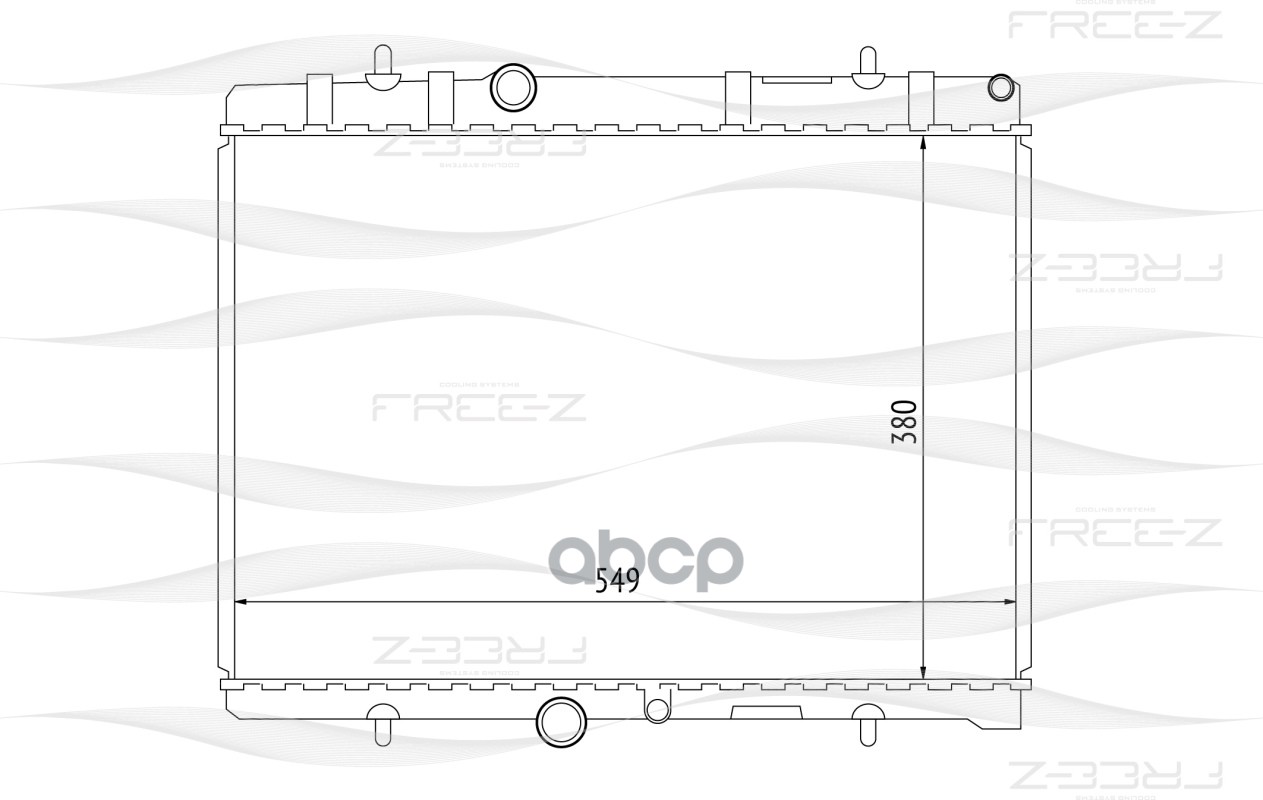 фото Радиатор охлаждения free-z kk0176