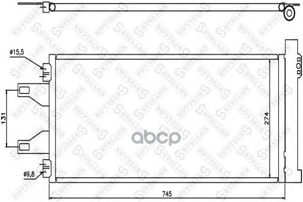 

Радиатор кондиционера Stellox 1045548SX