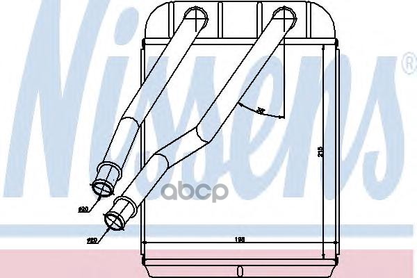 фото Радиатор отопителя nissens 73975