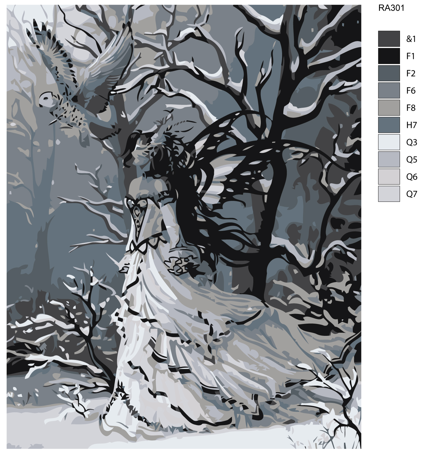 

Картина по номерам, 40 x 50, RA301, RA301