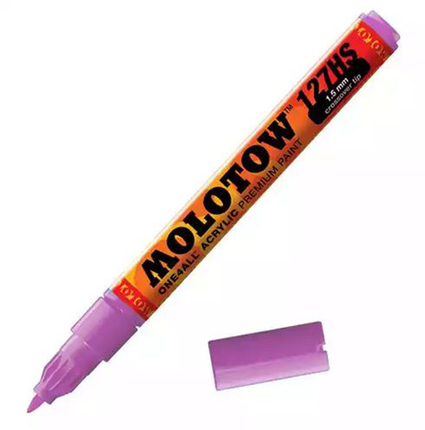 

Маркер акриловый Molotow 127HS One4all 2мм фиолетовый, 127HS 2мм Светло-фиолетовый