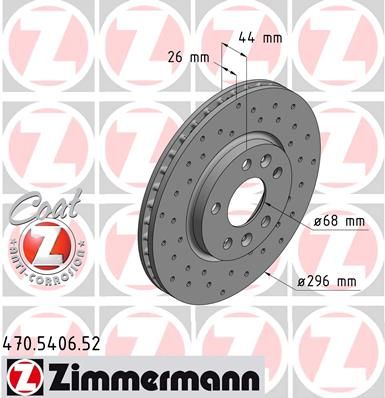 

Тормозной диск ZIMMERMANN 470.5406.52