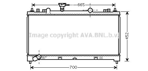 фото Радиатор охлаждения двигателя ava quality cooling mz2226