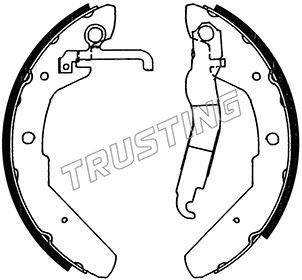 

Комплект тормозных колодок TRUSTING 124.279