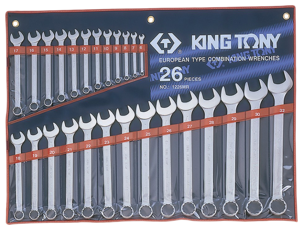 фото Набор комбинированных ключей king tony 6-32 мм 26 предметов 1226mr