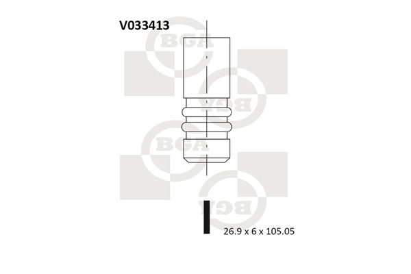 фото Впускной клапан bga v033413