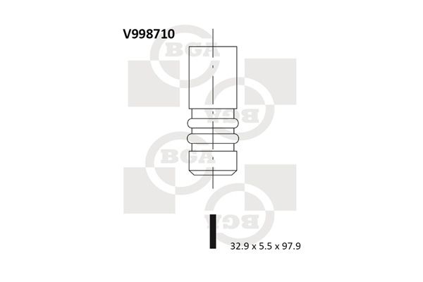 фото Впускной клапан bga v998710