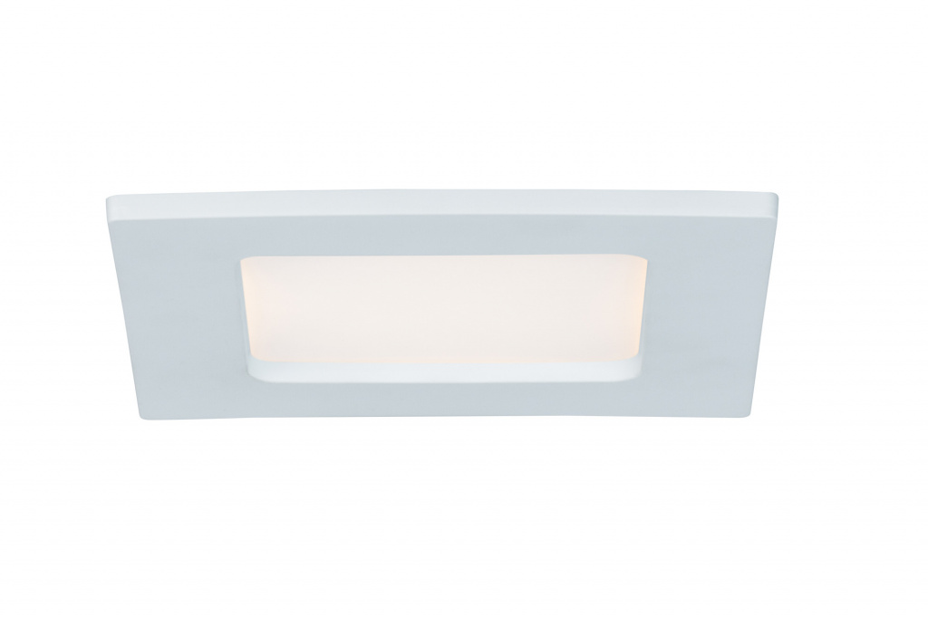 фото Светильник встраиваемый panel led ip44 1x6w 2700k ws/ks 92067 paulmann