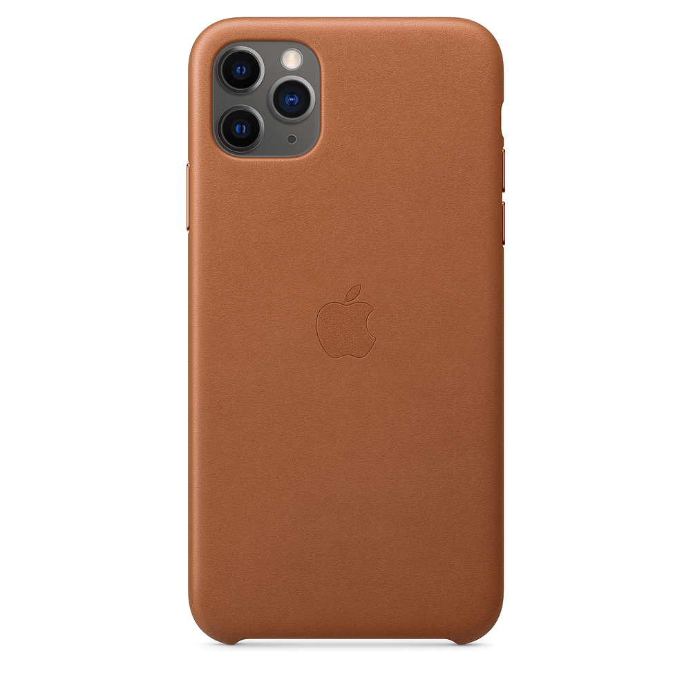 фото Чехол apple для iphone 11 pro max leather case - saddle brown