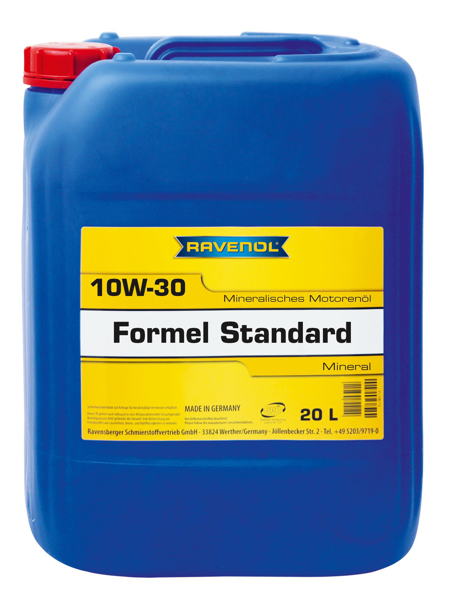 фото Моторное масло ravenol formel standard sae 10w-30 20л